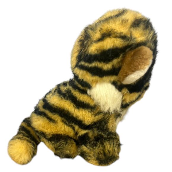 Vintage 1982 Gund Tamba Tiger Cub Kitten Cat Plush Stuffed Animal 9” Glass Eyes - Picture 2 of 13